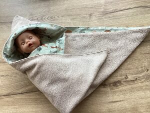 bad-wikkeldoek kiezel- bosdieren groen