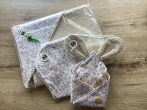 cadeauset ecru- bloempje