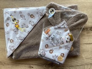 cadeauset taupe- leeuwtje