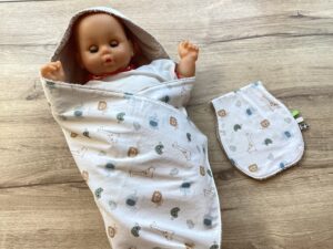 badwikkeldoek taupe-safari