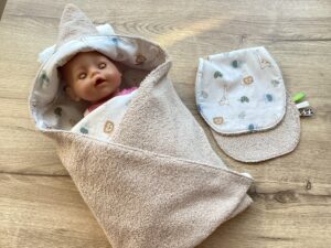 badwikkeldoek taupe-safari