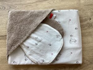 cadeauset taupe- konijntjes